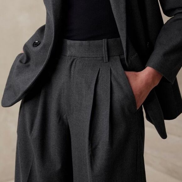 Banana Republic Black Wide Leg Pants - Picture 4 of 7